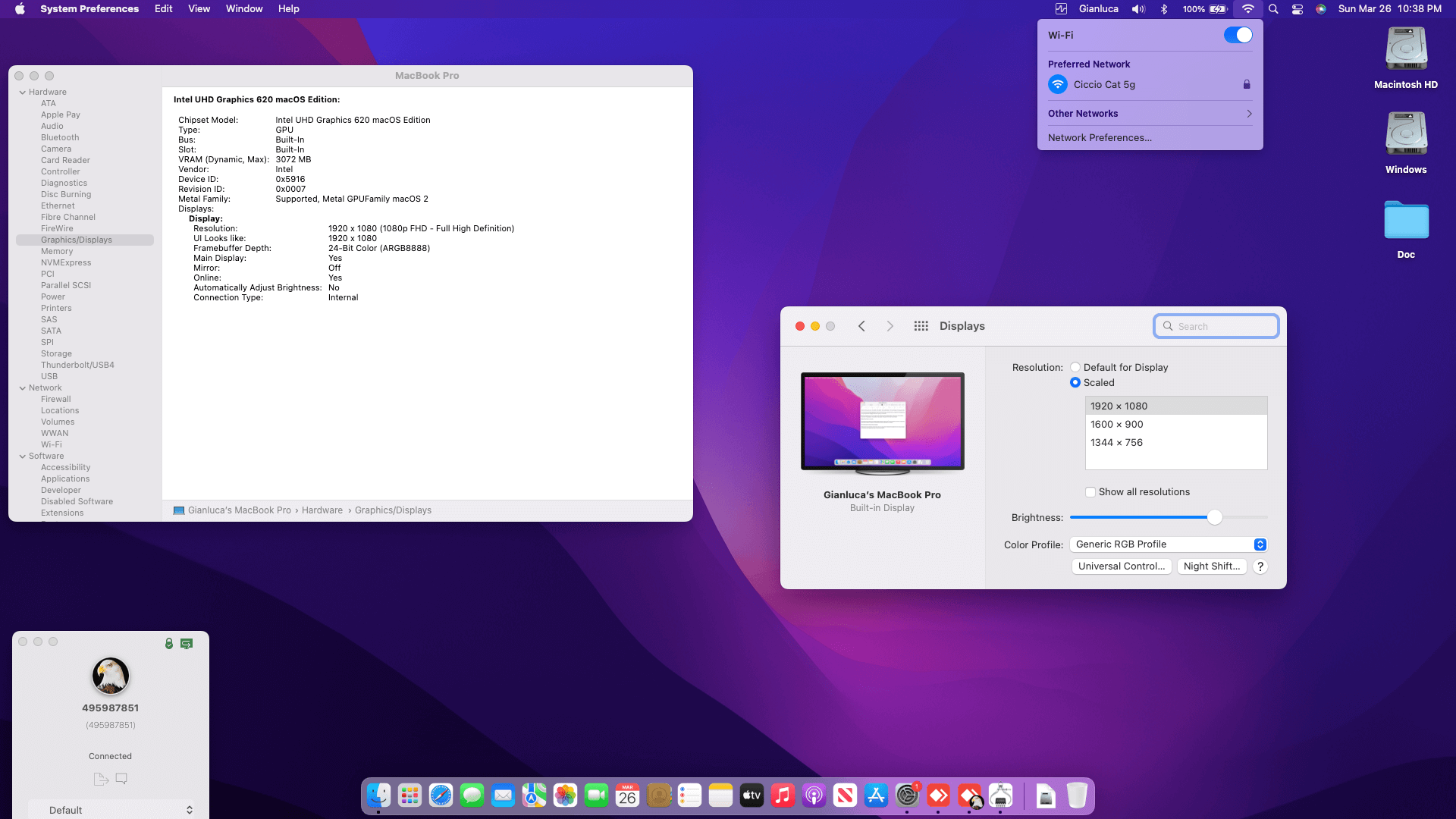Lenovo Thinkpad T480S 5th [KabyLake R   Intel UHD 620 + PS2]   OpenCore 3
